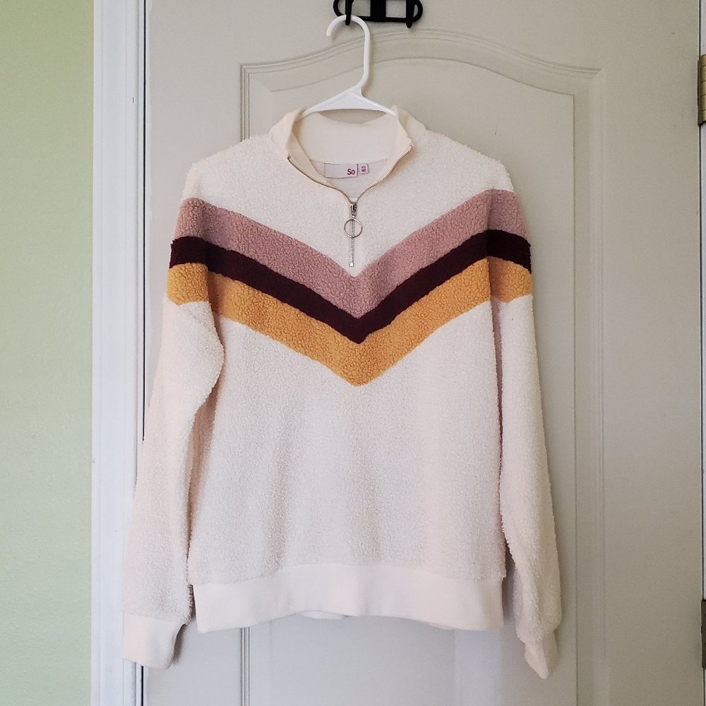 ✨2/$15✨ SO teddy sherpa 1/4 zip